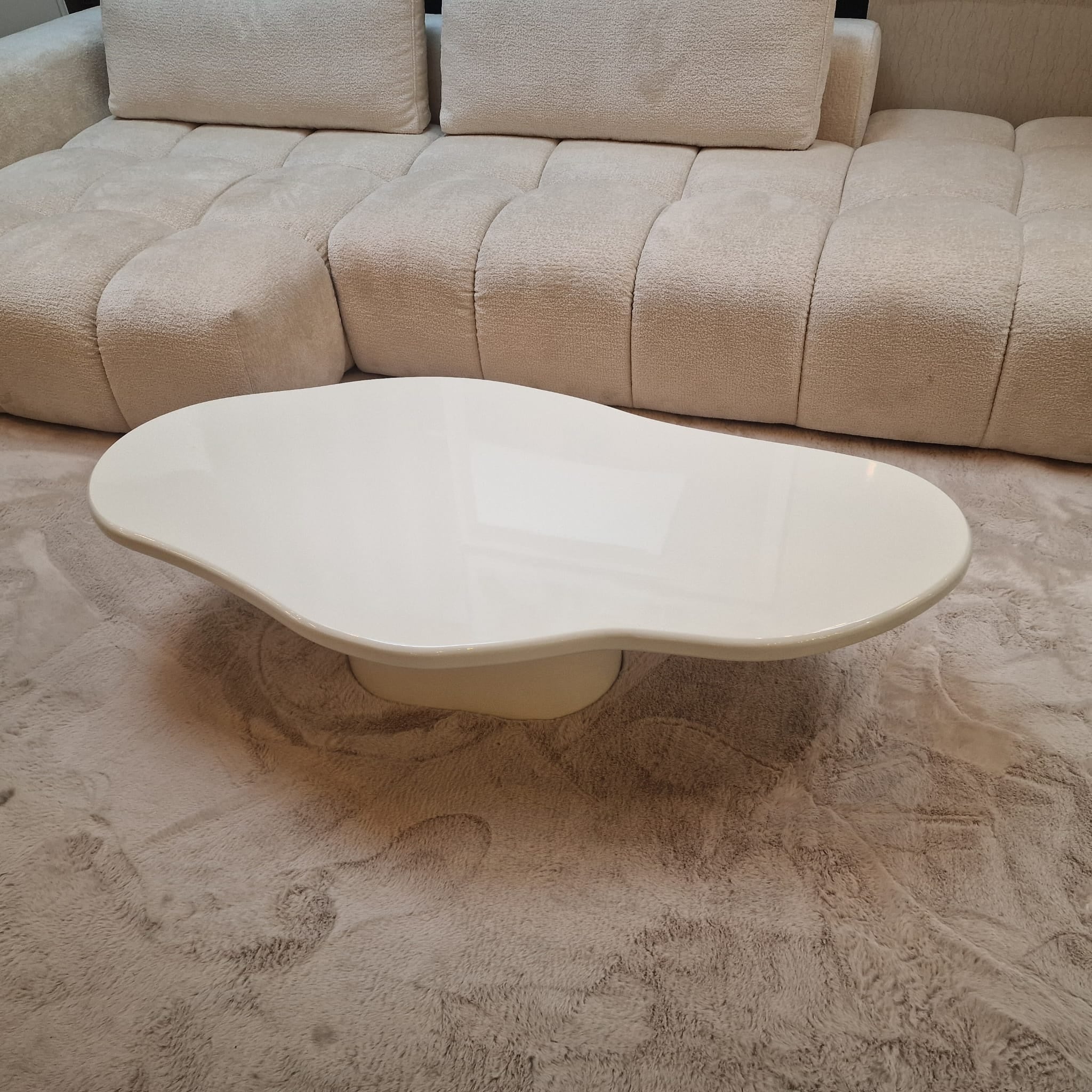 Carrara Coffee Table - Organic - Cream