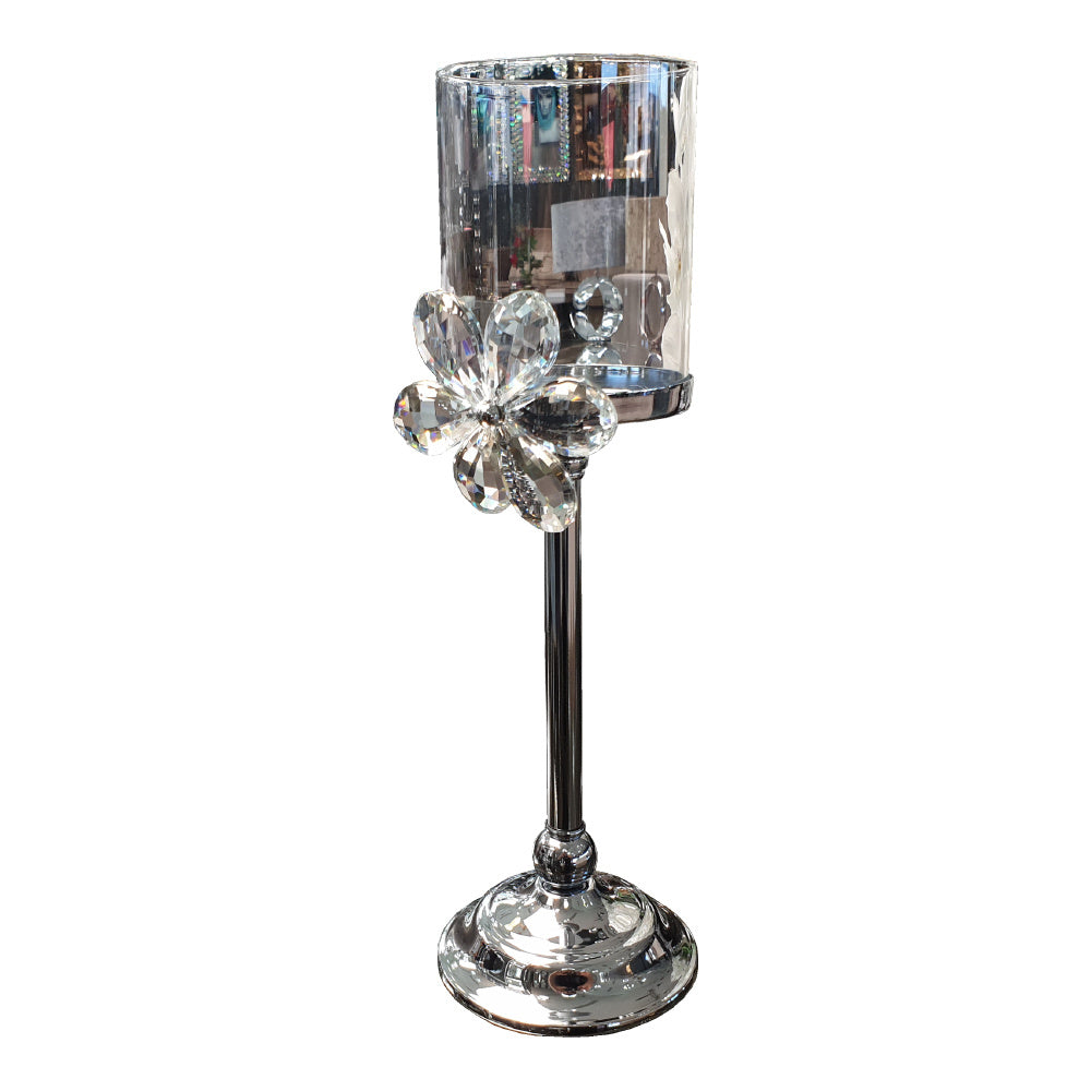 Candlestick - Flower (Silver)