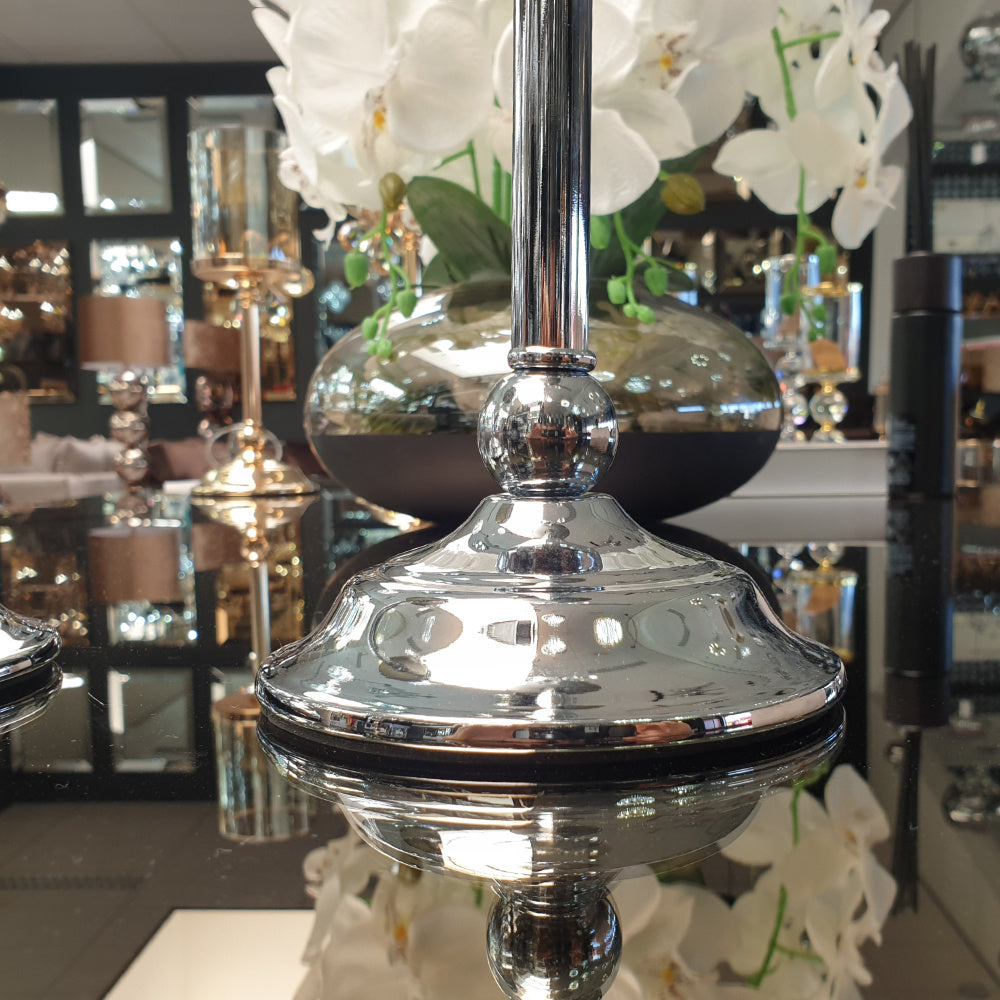 Candlestick - Flower (Silver)